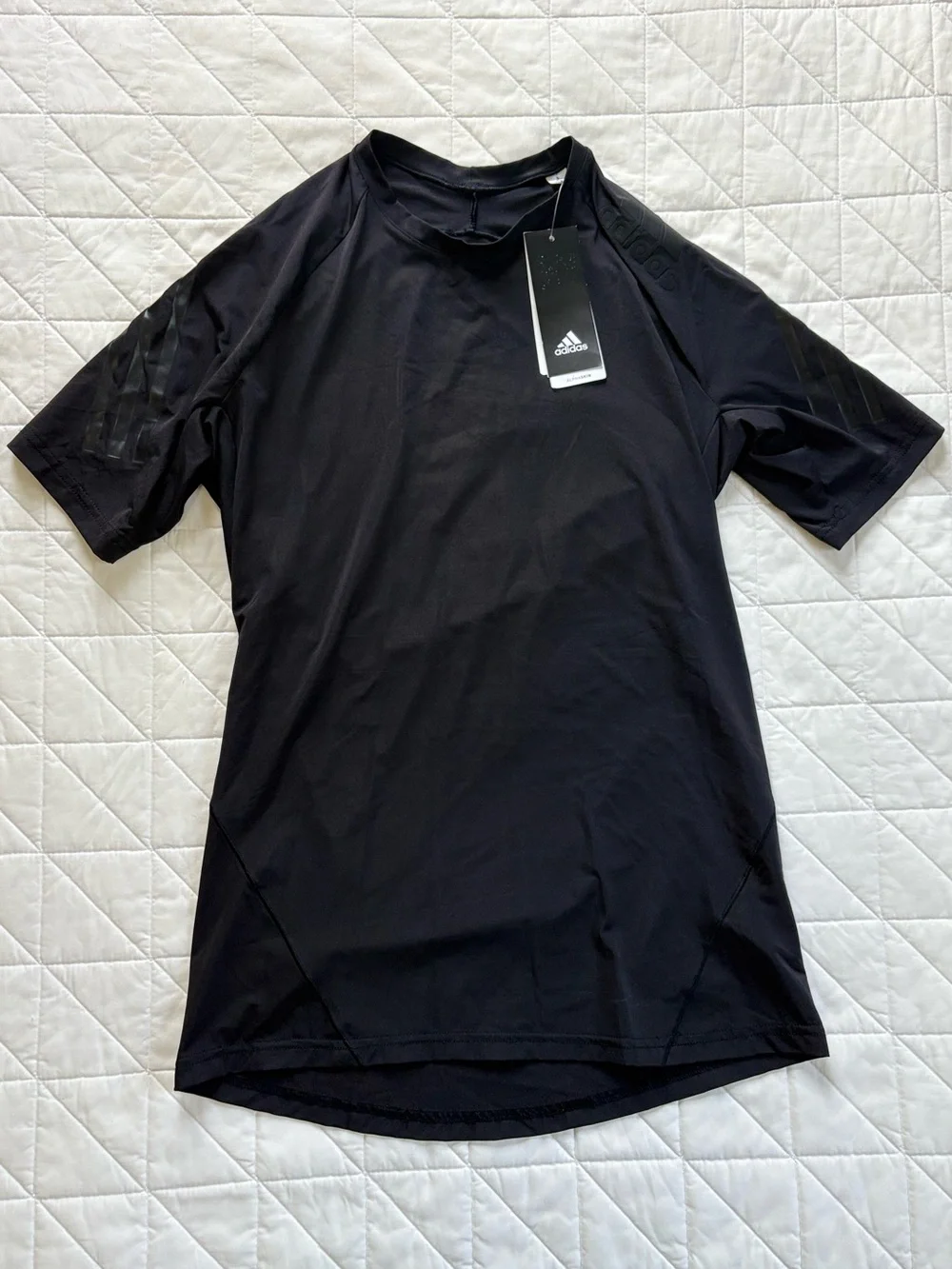 Adidas Alphaskin Climachill Black Athletic T-Shirt - Men’s Size Medium NWT